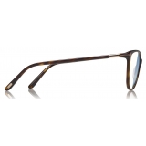 Tom Ford - Blue Block Optical Glasses - Round Optical Glasses - Havana - FT5616-B - Optical Glasses - Tom Ford Eyewear