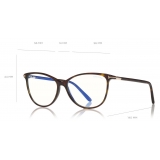 Tom Ford - Blue Block Optical Glasses - Occhiali Rotondi - Avana - FT5616-B - Occhiali da Vista - Tom Ford Eyewear