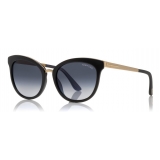 Tom Ford - Emma Sunglasses - Cat-Eye Acetate Sunglasses - Black - FT0461-M - Sunglasses - Tom Ford Eyewear