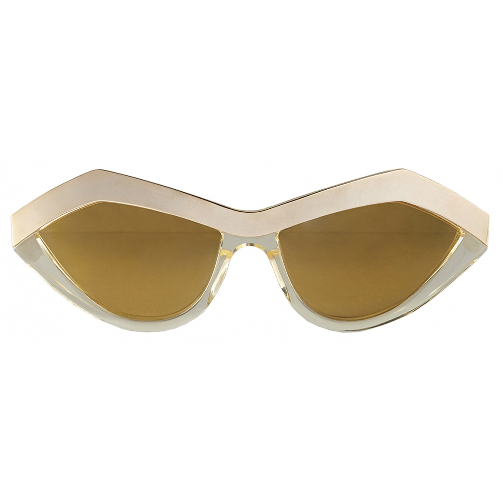 Sunglasses Bottega Veneta - Gold-tone detailed cat eye sunglasses