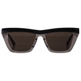 Bottega Veneta - D-Frame Sunglasses - Black Grey - Sunglasses - Bottega Veneta Eyewear
