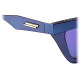 Bottega Veneta - D-Frame Sunglasses - Blue Violet -