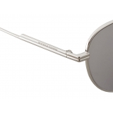 Bottega Veneta - Metal Aviator Sunglasses - Shiny Silver - Sunglasses - Bottega Veneta Eyewear