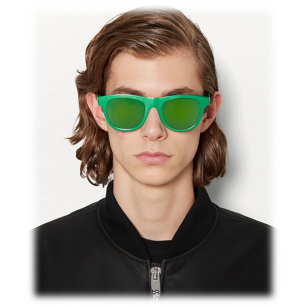 Bottega Veneta - Flat-top Sunglasses - Green - Sunglasses - Bottega Veneta  Eyewear - Avvenice