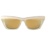 Bottega Veneta - D-Frame Sunglasses - Champagne Gold - Sunglasses - Bottega Veneta Eyewear
