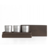 Culti Milano - Giftbox Candeline Ebano Esperide Velvet Silver - Gift Box - Room Fragrances - Fragrances - Luxury