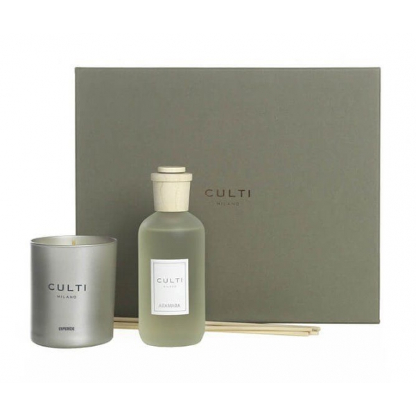 Culti Milano - Giftbox Diffusore Stile Aramara e Candela Esperide - Gift Box - Profumi d'Ambiente - Fragranze - Luxury