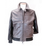 Vittorio Martire - Sports Jacket in Real Alligator Leather - Italian Handmade Jacket - Luxury High Quality Leather