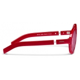 Prada - Prada Duple - Round Sunglasses - Ruby Red - Prada Collection - Sunglasses - Prada Eyewear