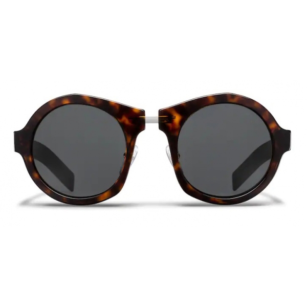 Prada - Prada Duple - Round Sunglasses - Tortoiseshell Black - Prada Collection - Sunglasses - Prada Eyewear