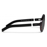 Prada - Prada Duple - Round Sunglasses - Tortoiseshell Black - Prada Collection - Sunglasses - Prada Eyewear