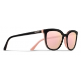 Prada - Occhiali Squadrati Alternative fit - Nero Rosa - Prada Collection - Occhiali da Sole - Prada Eyewear