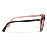 Prada - Occhiali Squadrati Alternative fit - Nero Rosa - Prada Collection - Occhiali da Sole - Prada Eyewear