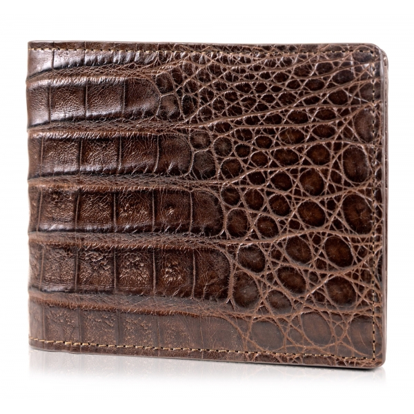 Gian Ferrente - Est. 1982 - Classic Bi-Fold Leather Wallet in Crocodile ...