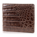 Gian Ferrente - Est. 1982 - Classic Bi-Fold Leather Wallet in Crocodile Belly - Brown - Luxury High Quality