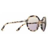 Prada - Round Sunglasses - Cameo Beige Tortoiseshell - Prada Collection - Sunglasses - Prada Eyewear