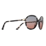 Prada - Round Sunglasses - Opalescent Gray Tortoiseshell - Prada Collection - Sunglasses - Prada Eyewear