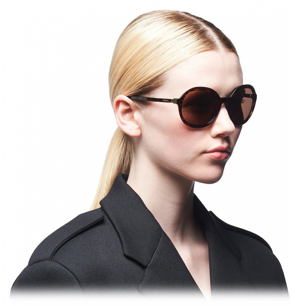 Prada - Round Sunglasses Alternative fit - Opalescent Gray ...