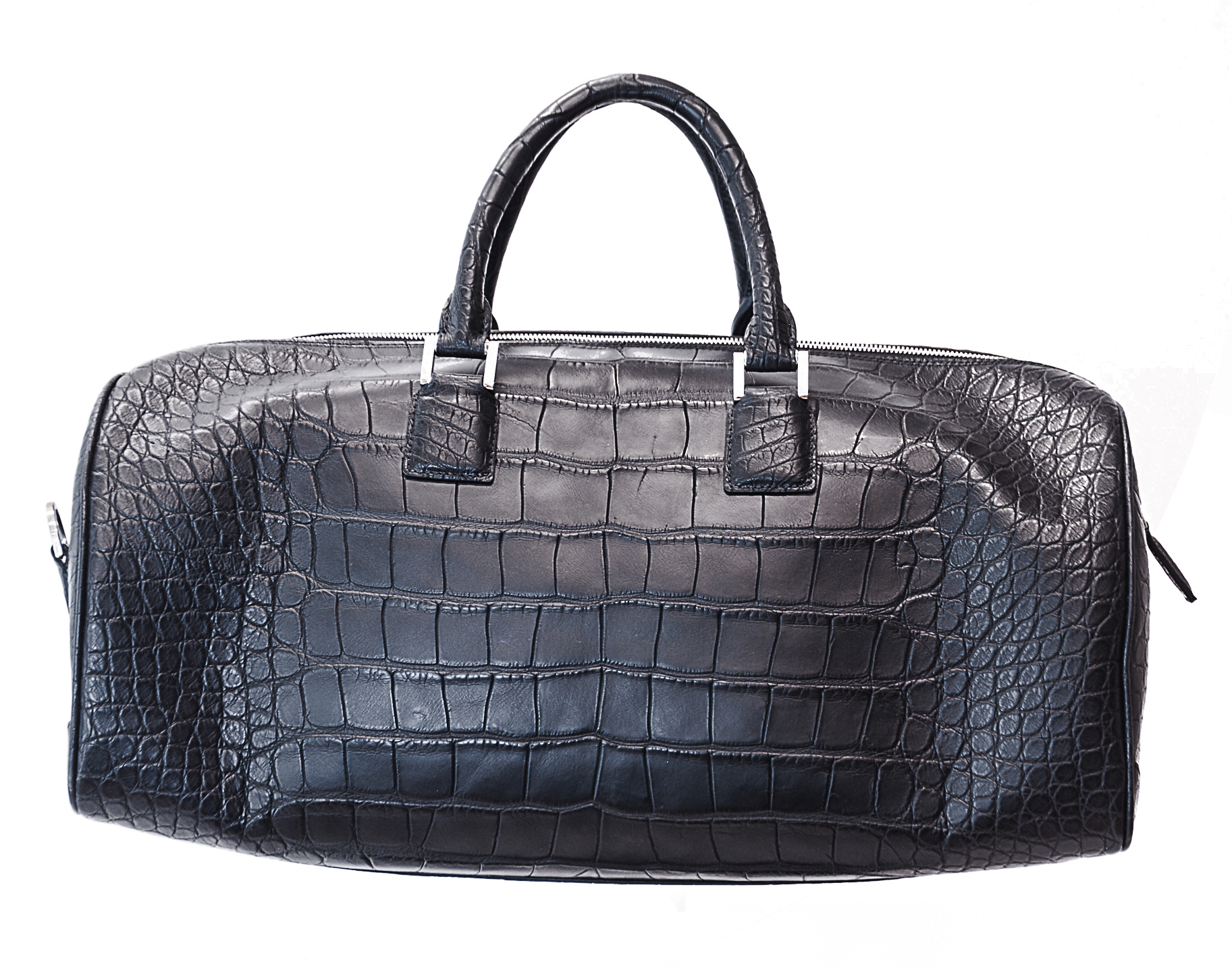 Women’s Black Crocodile Leather Handbag Novel