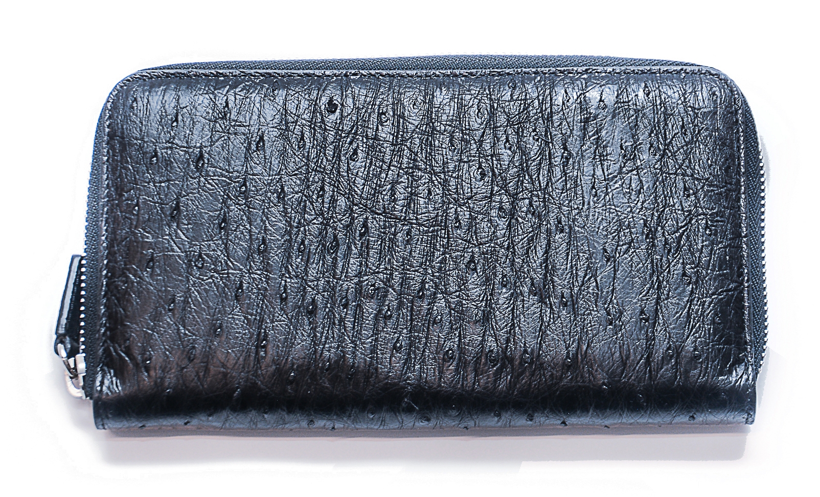 Vittorio Martire - Wallet in Real Ostrich Leather - Ice - Italian Handmade  - Luxury High Quality - Avvenice