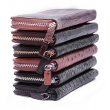 Vittorio Martire - Document Holder in Real Lizard Leather - Brown - Italian Handmade - Luxury High Quality