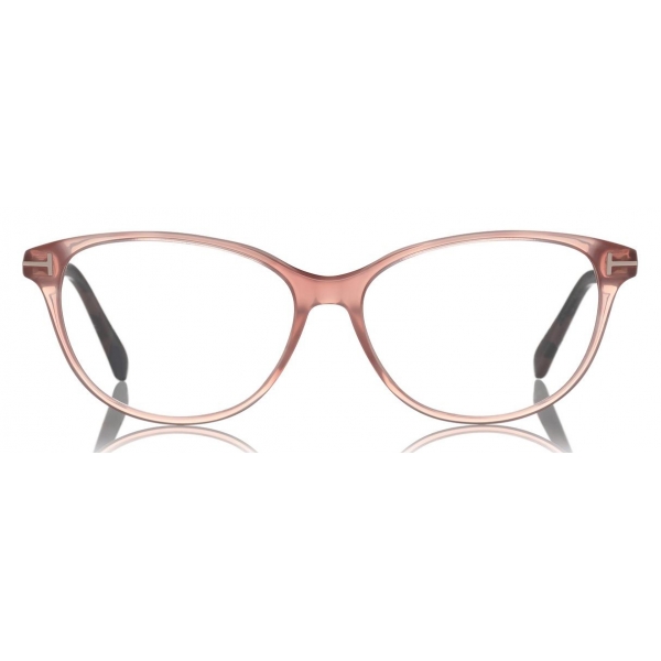 Tom Ford - Cat-Eye Optical Glasses - Occhiali Cat-Eye in Acetato - Rosa Chiaro - FT5421 - Occhiali da Vista - Tom Ford Eyewear