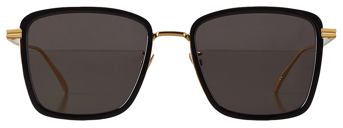 Bottega Veneta® Drop Aviator Sunglasses in Black/yellow. Shop online now.