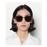 Bottega Veneta - Rectangular Sunglasses - Black Gold - Sunglasses - Bottega Veneta Eyewear