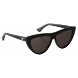 Bottega Veneta - Acetate Teardrop Sunglasses - Black Grey - Sunglasses - Bottega Veneta Eyewear