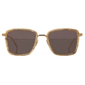 Bottega Veneta - Rectangular Sunglasses - Brown Beige - Sunglasses - Bottega Veneta Eyewear