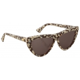 Bottega Veneta - Acetate Teardrop Sunglasses - Brown - Sunglasses - Bottega Veneta Eyewear