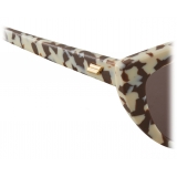 Bottega Veneta - Acetate Teardrop Sunglasses - Brown - Sunglasses - Bottega Veneta Eyewear