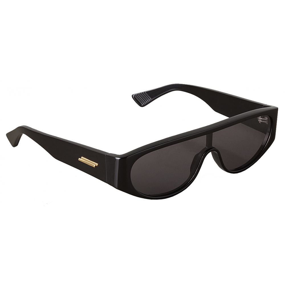 Bottega Veneta Wrap-around Acetate Sunglasses - Black