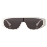 Bottega Veneta - Acetate Mask Sunglasses - Ivory Grey - Sunglasses - Bottega Veneta Eyewear