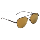 Bottega Veneta - Metal Aviator Sunglasses - Black Gold - Sunglasses - Bottega Veneta Eyewear