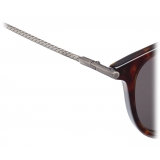 Bottega Veneta - Square Sunglasses - Black Grey Brown - Sunglasses - Bottega Veneta Eyewear