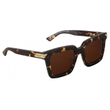 Bottega Veneta - Acetate Square Oversize Sunglasses - Havana Brown - Sunglasses - Bottega Veneta Eyewear