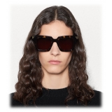Bottega Veneta - Acetate Square Oversize Sunglasses - Havana Brown - Sunglasses - Bottega Veneta Eyewear