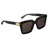 Bottega Veneta - Acetate Square Oversize Sunglasses - Black Grey - Sunglasses - Bottega Veneta Eyewear