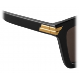 Bottega Veneta - Acetate Square Oversize Sunglasses - Black Grey - Sunglasses - Bottega Veneta Eyewear
