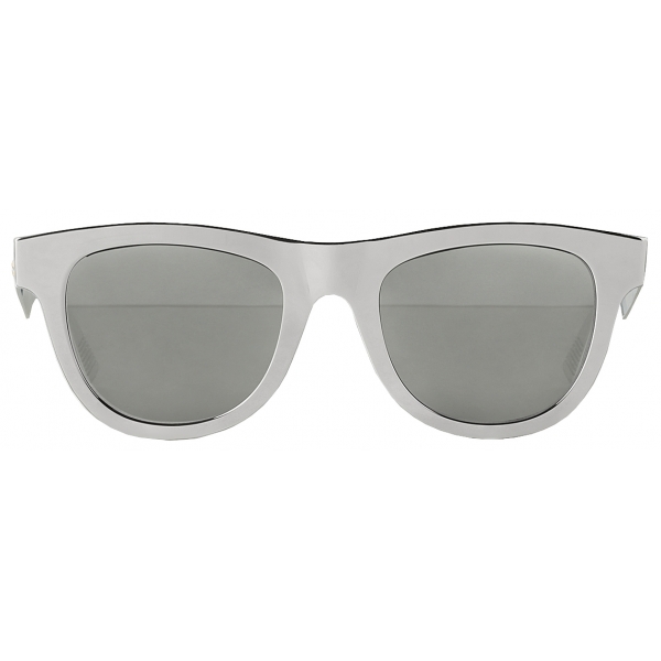 Bottega Veneta - Occhiali da Sole Classici D-Frame in Alluminio - Argento - Occhiali da Sole - Bottega Veneta Eyewear