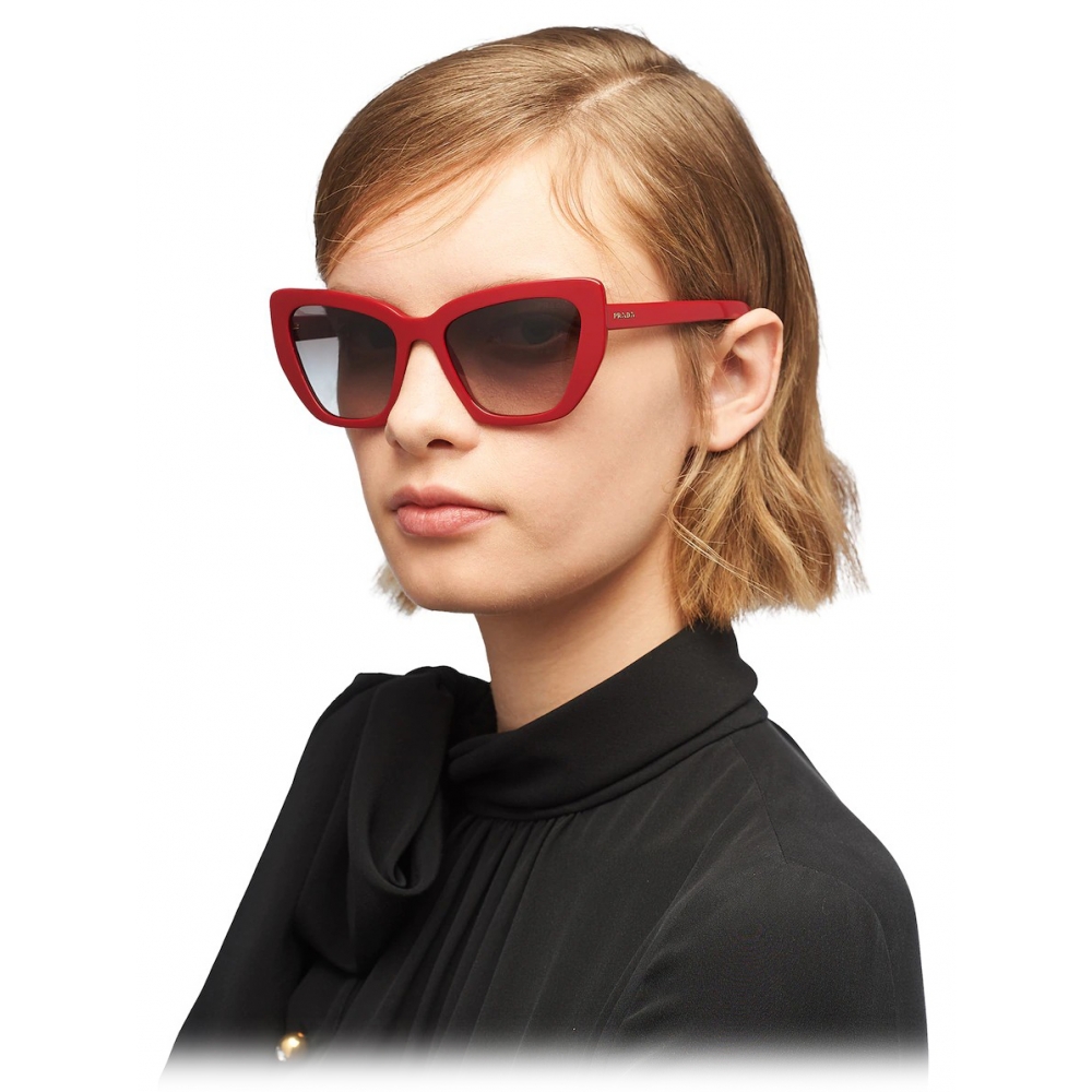 Prada - Prada Postcard - Cat Eye Sunglasses - Ruby Red - Prada Collection - Sunglasses - Prada 