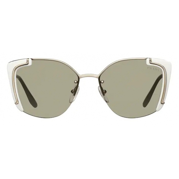 Prada - Occhiali Contemporary - Bianco Oro Palido - Prada Collection - Occhiali da Sole - Prada Eyewear