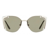 Prada - Occhiali Contemporary - Bianco Oro Palido - Prada Collection - Occhiali da Sole - Prada Eyewear