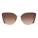 Prada - Prada Ornate Collection - Occhiali Contemporary - Marrone Oro Palido - Occhiali da Sole - Prada Eyewear