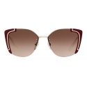 Prada - Prada Ornate - Contemporary Sunglasses - Brown Pale Gold - Sunglasses - Prada Eyewear