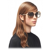 Prada - Prada Cinéma - Square Sunglasses - Medium Tortoiseshell - Prada Collection - Sunglasses - Prada Eyewear