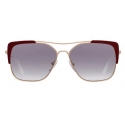 Prada - Prada Eyewear - Square Sunglasses - Burgundy Pale Gold - Prada Collection - Sunglasses - Prada Eyewear
