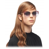 Prada - Prada Eyewear Collection - Occhiali Squadrati - Burgundy Oro Palido - Occhiali da Sole - Prada Eyewear