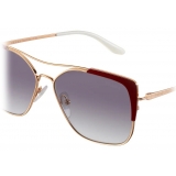 Prada - Prada Eyewear - Square Sunglasses - Burgundy Pale Gold - Prada Collection - Sunglasses - Prada Eyewear